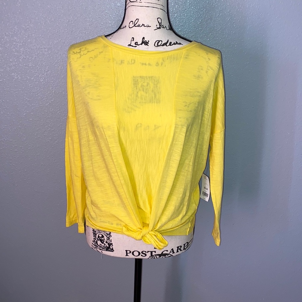 Brand new long sleeve shirt yellow